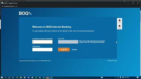 boq bank log on.
